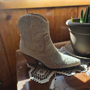 Betsey Johnson Pearl Cowboy Boots